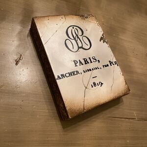 Sid Dickens Memory Block T-101 “Paris 1819” 8”x 6” Retired Collectible 2002